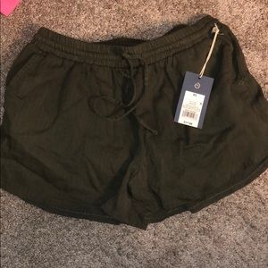 olive green shorts